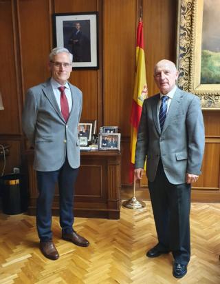 Visita de despedida del Fiscal Superior de Castilla-La Mancha, José Martínez Jiménez